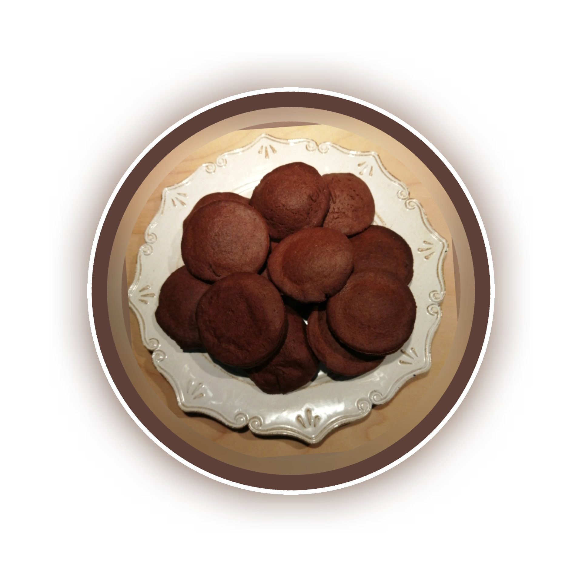 Foto biscotti al cioccolato simili ai grisbi